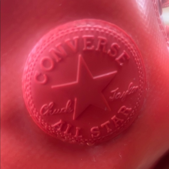 Converse Orange rubber boots High-Top Sneakers with Monochromatic Design - Picture 2 of 13